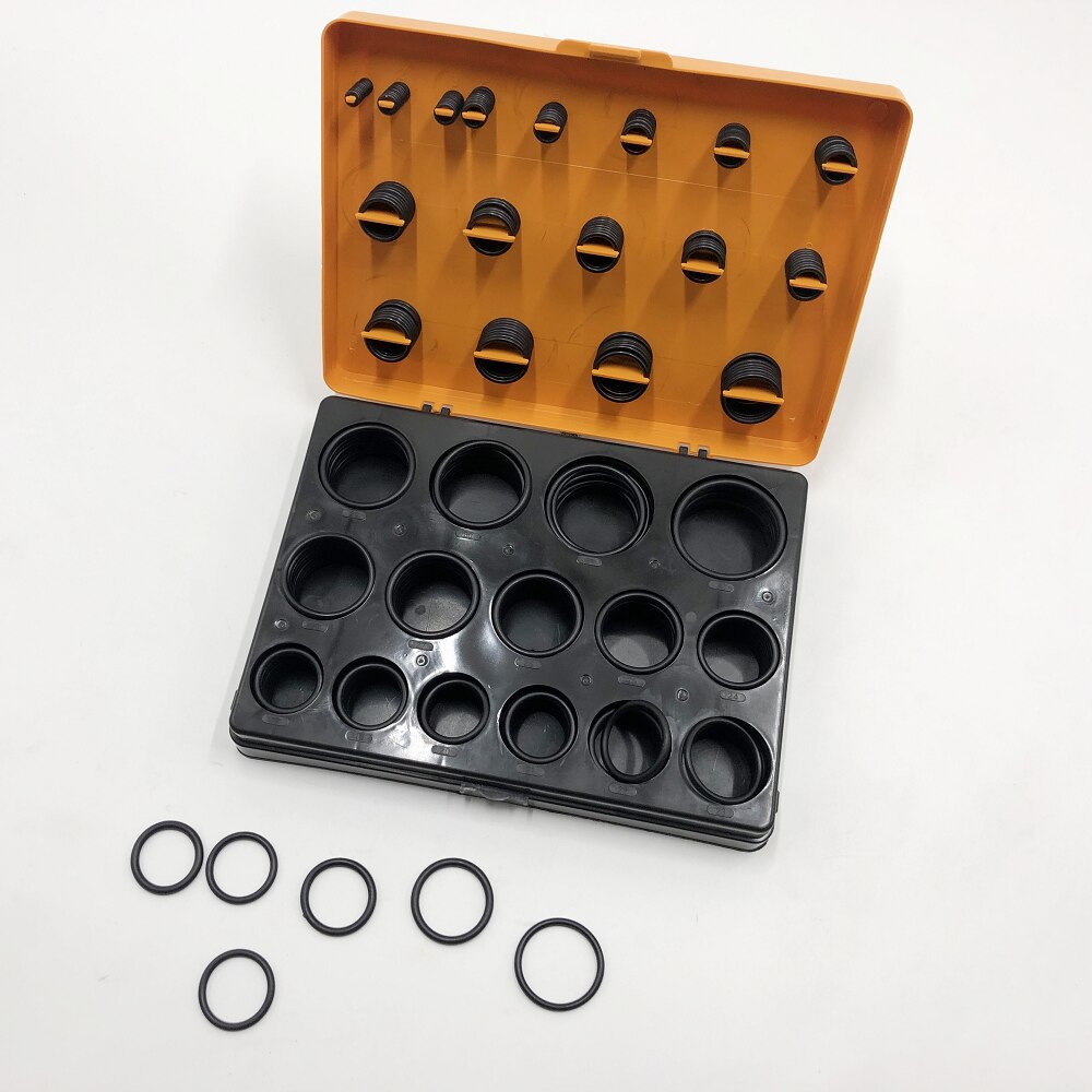 O-RING KIT FOR EXCAVATOR HYUNDAI R60 R200 R450 NBR90 NITRILE 90 DUROMETER RUBBER SEAL O RING ASSORTMENT O-RING BOX O-RING KIT