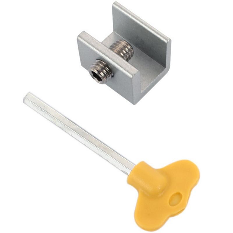 Screen Window Stopper Sliding Window Child Safety Lock Key Lock Window Door Lock Restrictor Aluminum Anti-pinch Baby Safety Lock