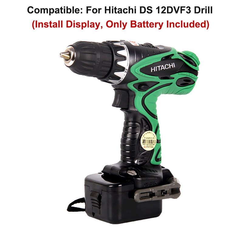 Voor Hitachi EB1214S DS12DVF3 2.0Ah 12V NI-CD Power Tool Vervangende Batterij FWH12DF,EB1220HL,DS12DVF2,EB1220HS,WH12DM2,EB1230X