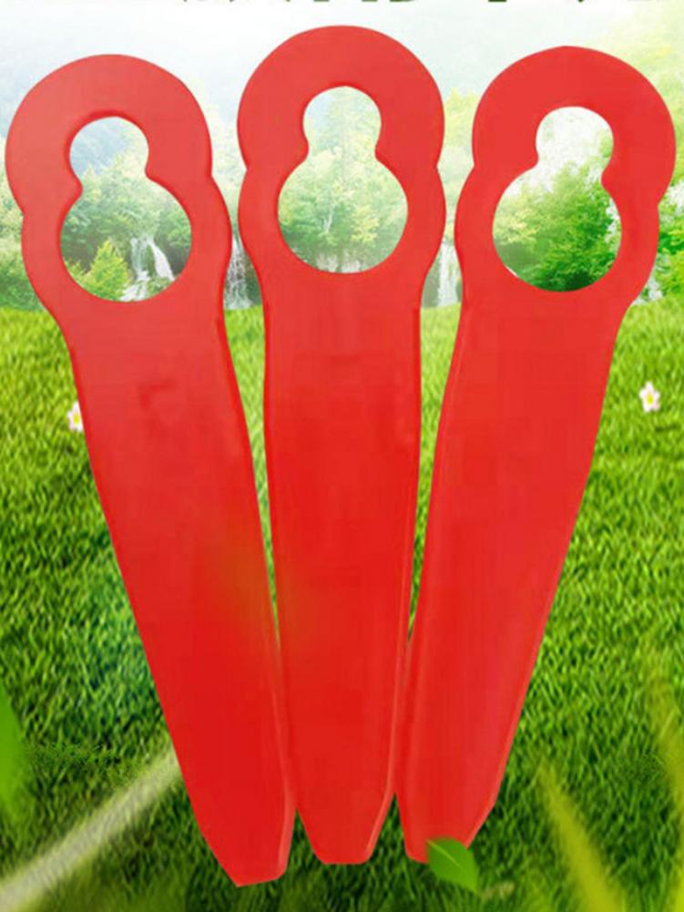 100/200pcs Plastic Blades Trimmer Head Blades Replacement Cut Blade For Stihl PolyCut 2-2 Lawn Mower Garden Accessories
