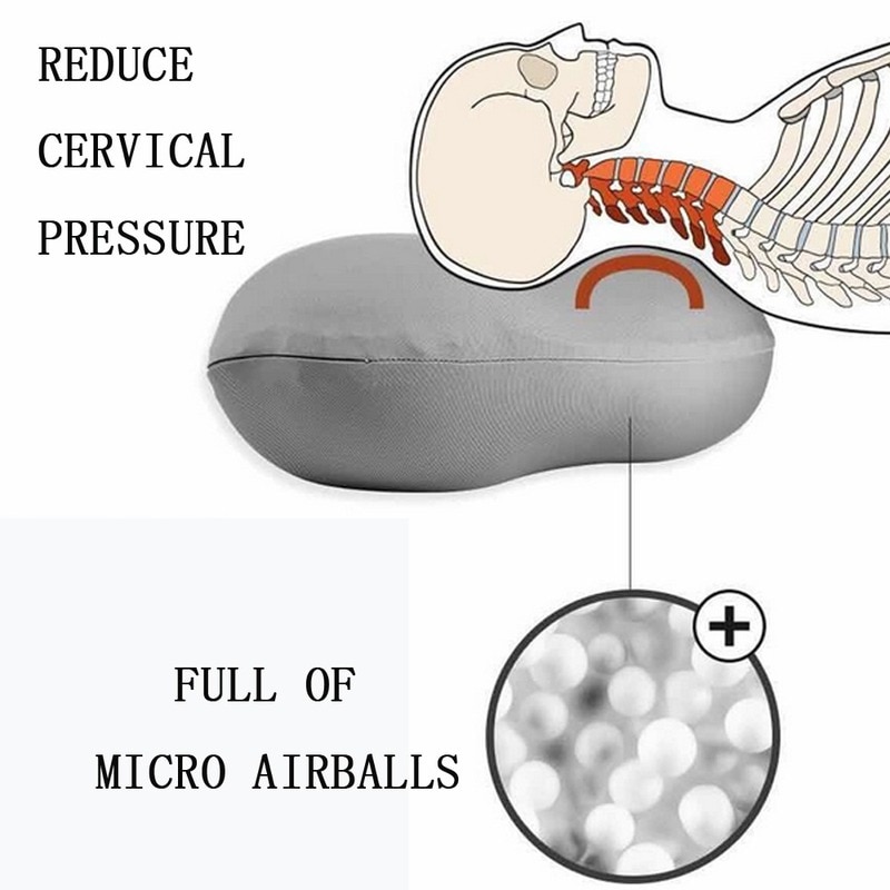 3d nakke mikro airball pude nakkestøtte luftpude trykaflastning puder vaskbar sag dække dyb søvn afhængighed