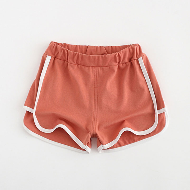 Dei Ragazzi di estate Shorts Cotone Shorts Per Le Ragazze Sport Boardshort Dei Bambini Del Capretto Spiaggia Pantaloni Pantaloni Del Bambino: orange / 6