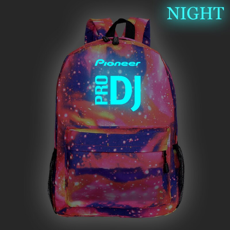 Pioneer Pro Dj Luminous School Rucksack Men Women Boys Girls School Bag Pattern Laptop Backpack Mochila