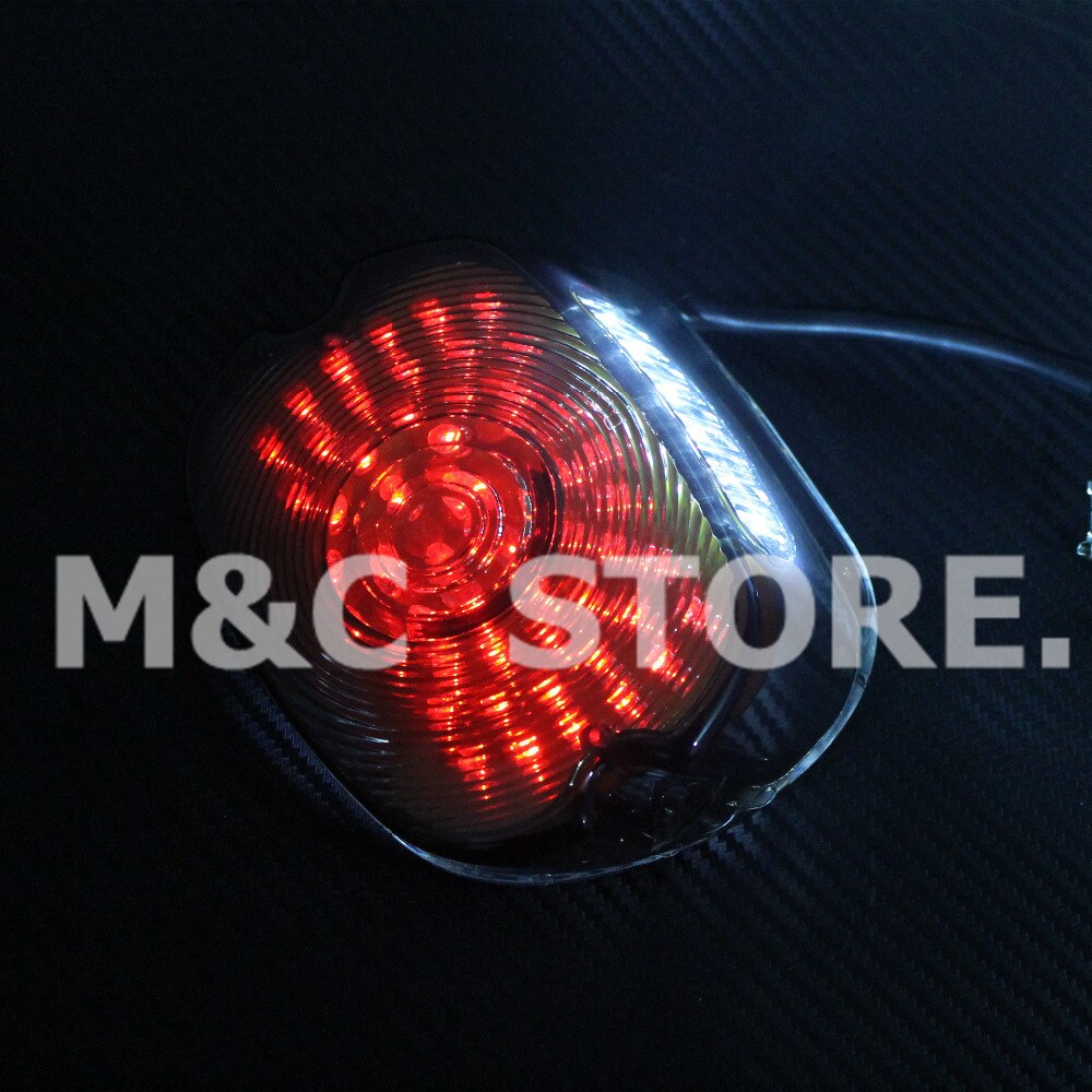 Red Smoke Motorcycle LED Brake Tail Light For Harley Softail Sportster Road King Dyna Glide Electra Glide Night Train Low Rider