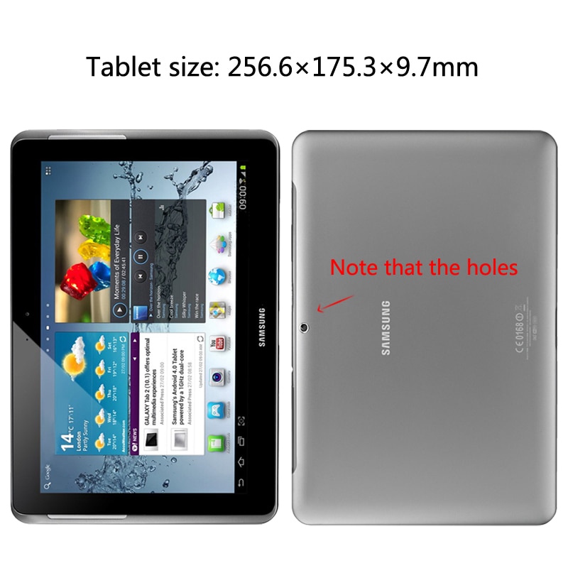 360 Degree Rotating PU Leather Case Cover For Samsung Galaxy Tab 2 10.1 P5100 P5110 P7500 P7510