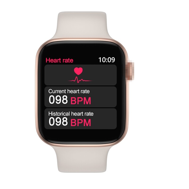 Iwo 8 pro Bluetooth llamada reloj inteligente de música táctil completa rastreador de Fitness las mujeres/los hombres para Apple IOS Android PK W34 IWO 11: champagne / add 8GB TF Card