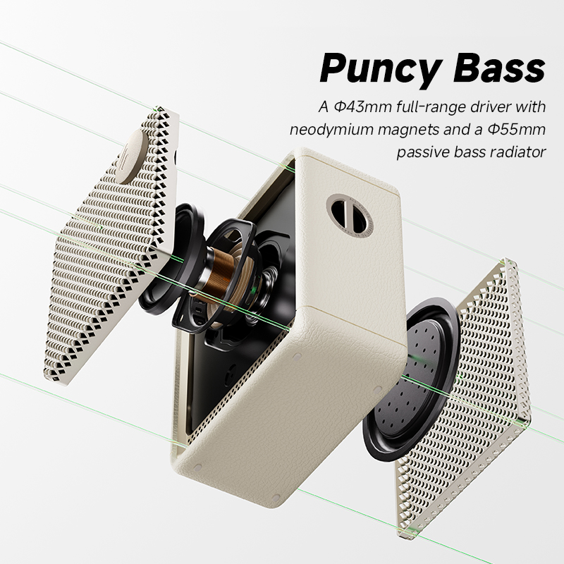 Edifier ES20 Altavoz Bluetooth portátil altavoz inalámbrico IP67 efectos de luz impermeables altavoces exteriores graves profundos con micrófono