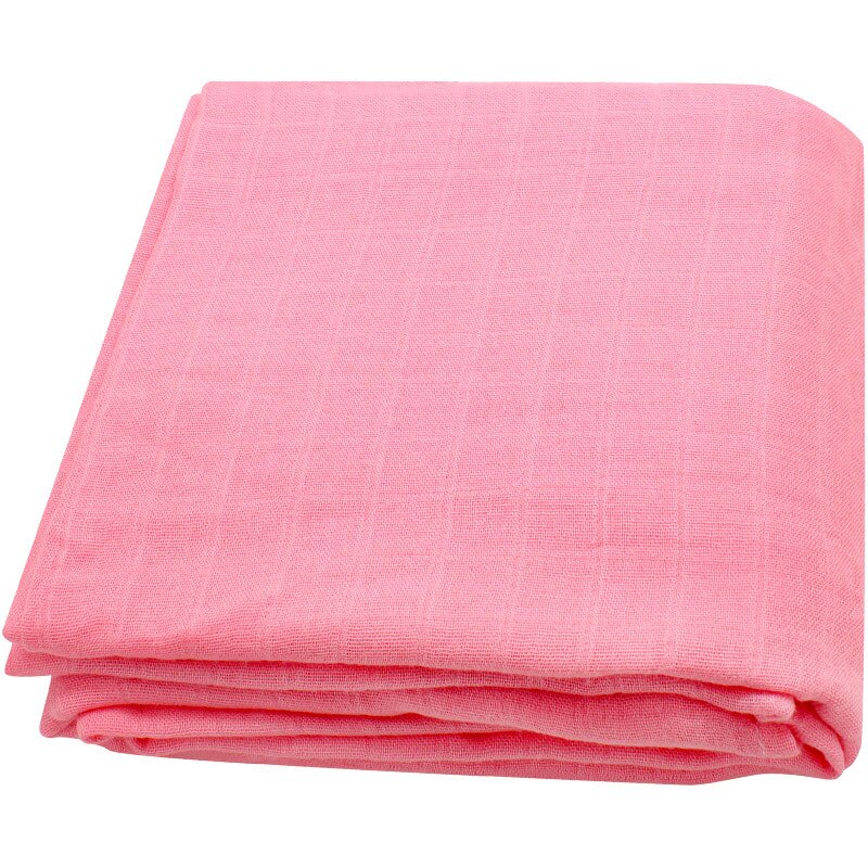 120x120cm bambusowy koc do przewijania koce dla niemowląt muślin do przewijania w jednolitym kolorze gładka kolorowa bawełniana kocyk dziecięcy noworodek: Watermelon Red