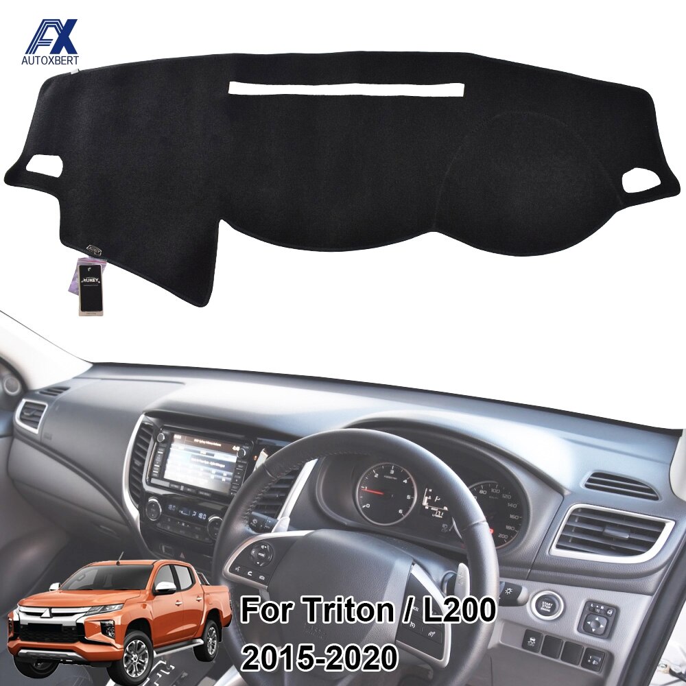 Couverture de tableau de bord pour Mitsubishi Triton L200 MQ MR GLX + GLS GLR – , tapis pare-soleil,