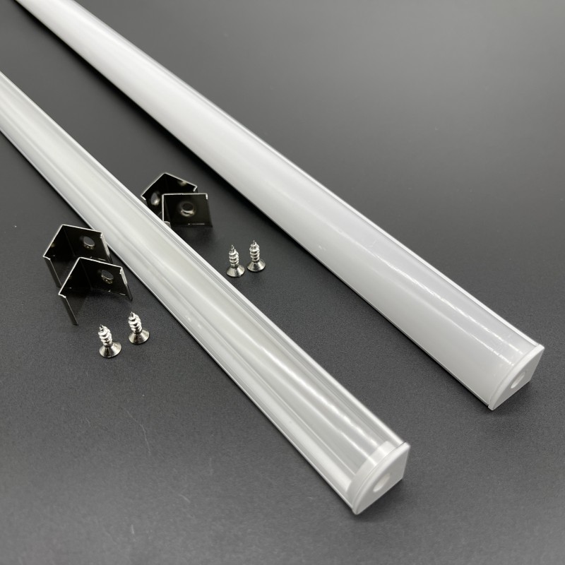 DHL 10-20 unids/lote 1M U/V forma esquina perfil de aluminio soporte de canal para tira de luz LED barra debajo del gabinete lámpara cocina armario