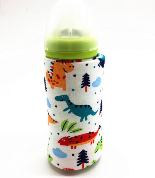 USB Baby Milch Wärmer Flasche warm Halten draussen Thermostat Kleinkind Fütterung Flasche Beheizten Abdeckung Isolierung Taschen Lebensmittel Heizung: Grau