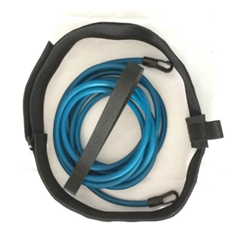 Swimming System Training Belt Swimming accessory Bungee Trainer: Blue