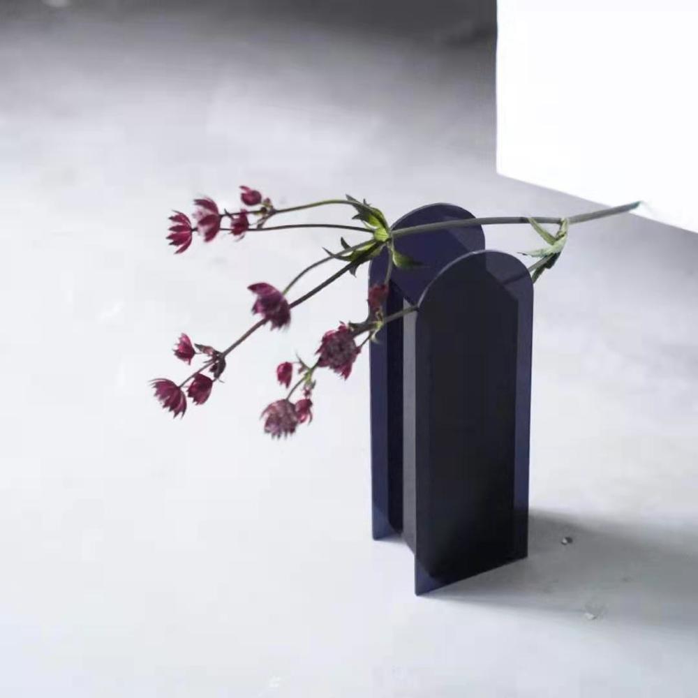 Akryl vase blænde farverige blomstervase indretning ornamenter lille vase kreativitet hjem stue dekoration