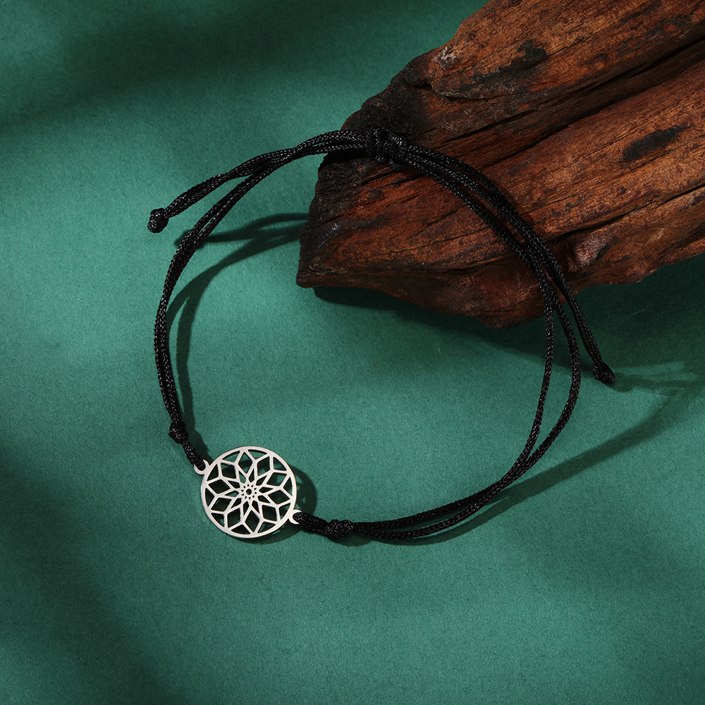 Dawapara-pulsera de semilla de la vida, amuleto de acero inoxidable con símbolo de Yoga, Geometría Sagrada, joyería Kabbalah: Color amarillo claro