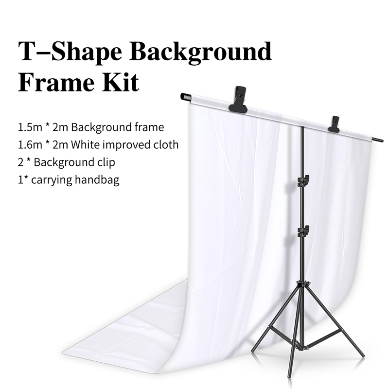Soporte de fondo para fotografía, sistema de soporte Chromakey, Kits de luz, Video, poliéster, algodón, estudio fotográfico con bolsa de transporte, 2m x 2m: Café