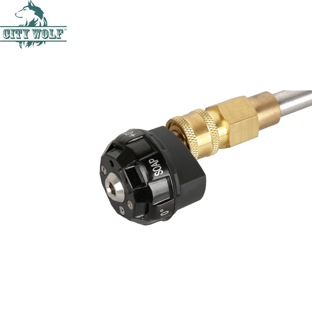 high pressure washer nozzle 6 in 1 multifunction 4000psi G1/4 quick connector nozzle city wolf car cleaning accessory