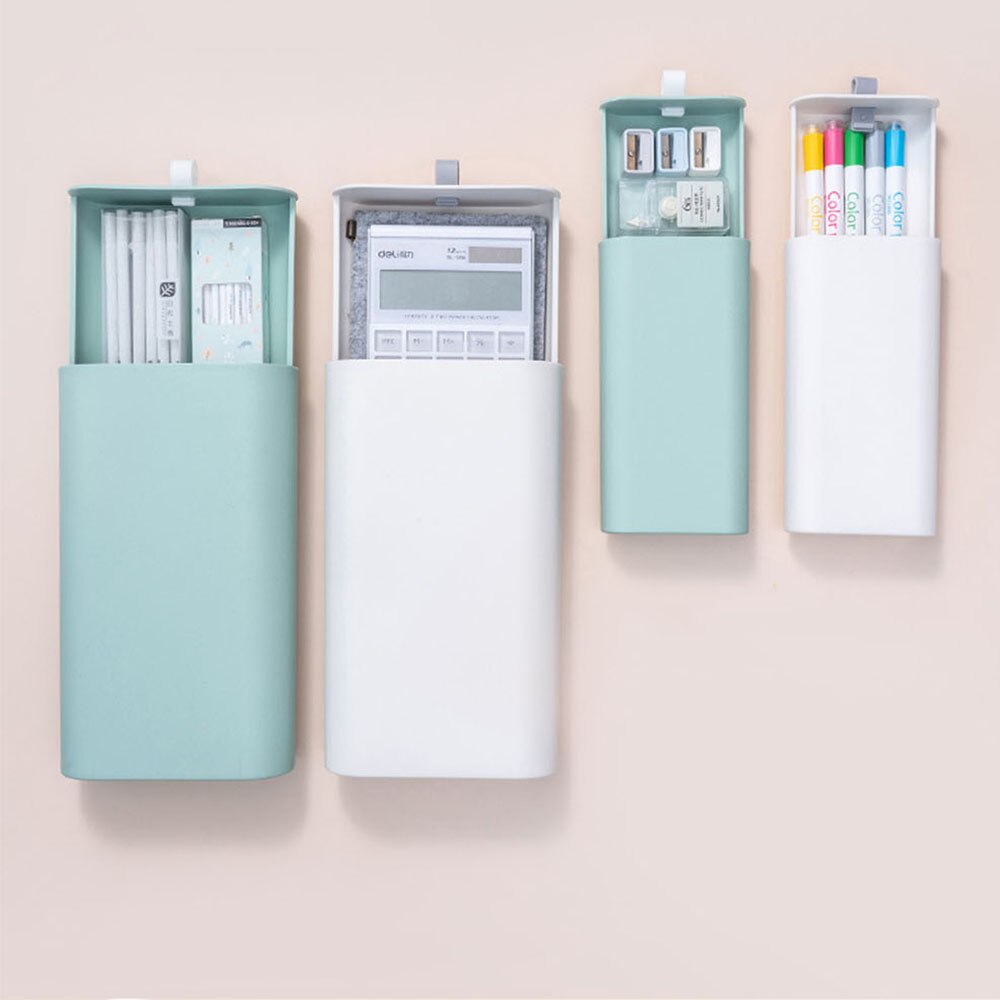 Under The Desk Storage Box Invisible Drawer Paste Office Desk Bottom Finishing Box Dormitory Desktop Stationery Box Cosmetic Box