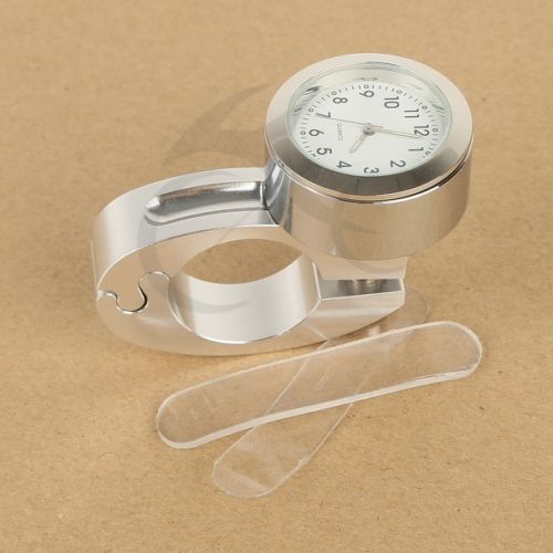Motorcycle 7/8" 1" Handlebar Mount Clock Watch for Kawasaki Ninja ZX Vulcan ZRX