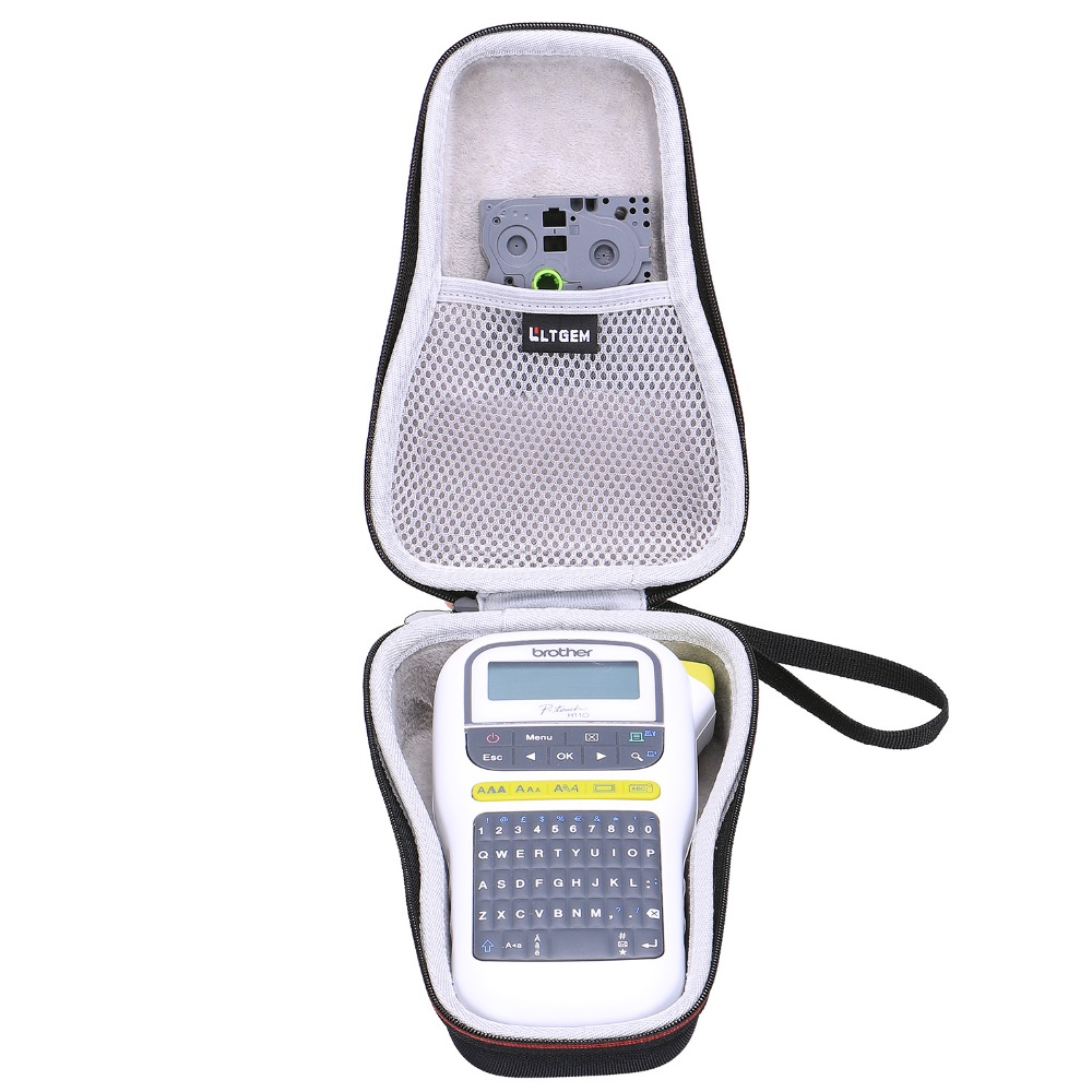 LTGEM EVA Hard Case voor Brother P-Touch PTH110 & PT-H100 Draagbare Label Maker-Reizen Beschermende Draagtas opbergtas