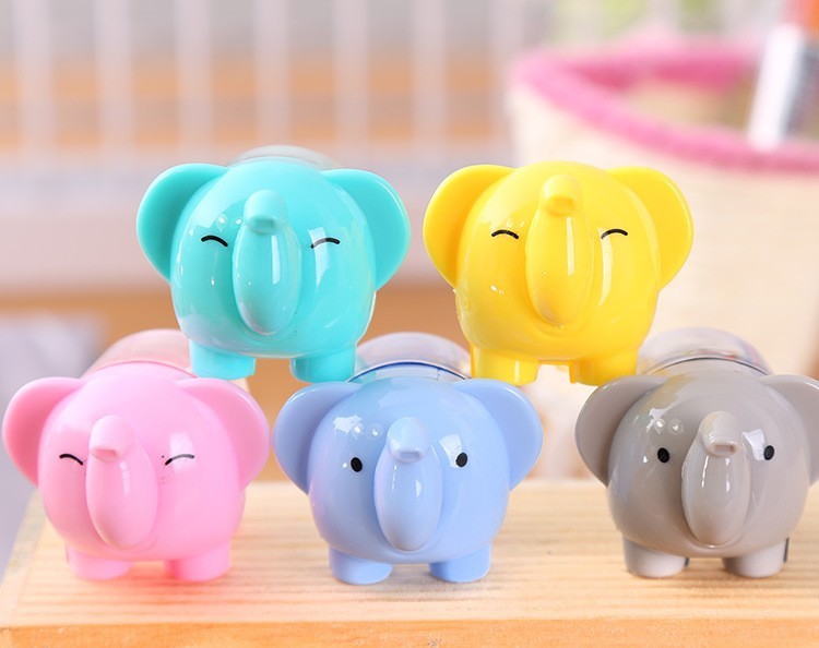 Papirvarer tegneserie elefant form blyantspidser studerende forsyninger blyantspidser børns legetøj præmie