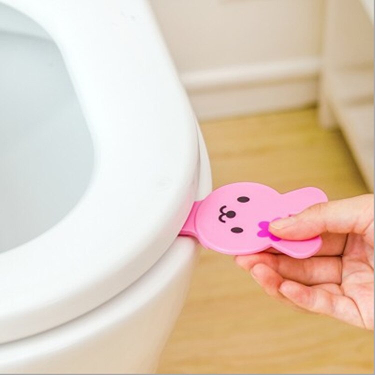 Tegneserie dæksel løfter toilet sædehåndtag badeværelsesdæksel toilet skål sædehejs håndtag badeværelse toilet sæde holder tilbehør