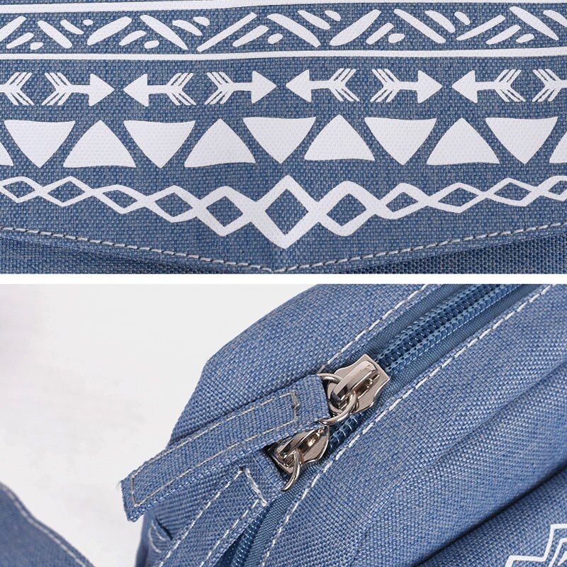 Ljl-saco de ombro das mulheres estilo retro floral crossbody sacos feminino pequeno lazer mensageiro saco fino jean cor
