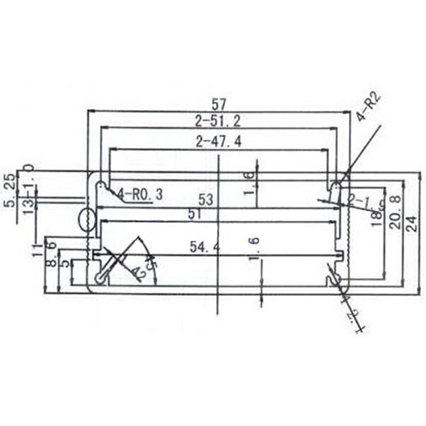 Aluminium Projekt Kasten Elektrik Gehäbenutzen DIY 24 (0,94 ") X57 (2,24") X110mm (4,32 ")