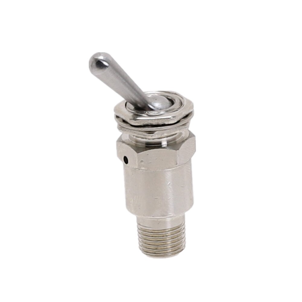 Exhaust valve 3 Way M5 Female 1/8" Male Thread Toggles Switch TV-3 Air Pneumatic Mechanical Valve w Fiittings: No  Fittings