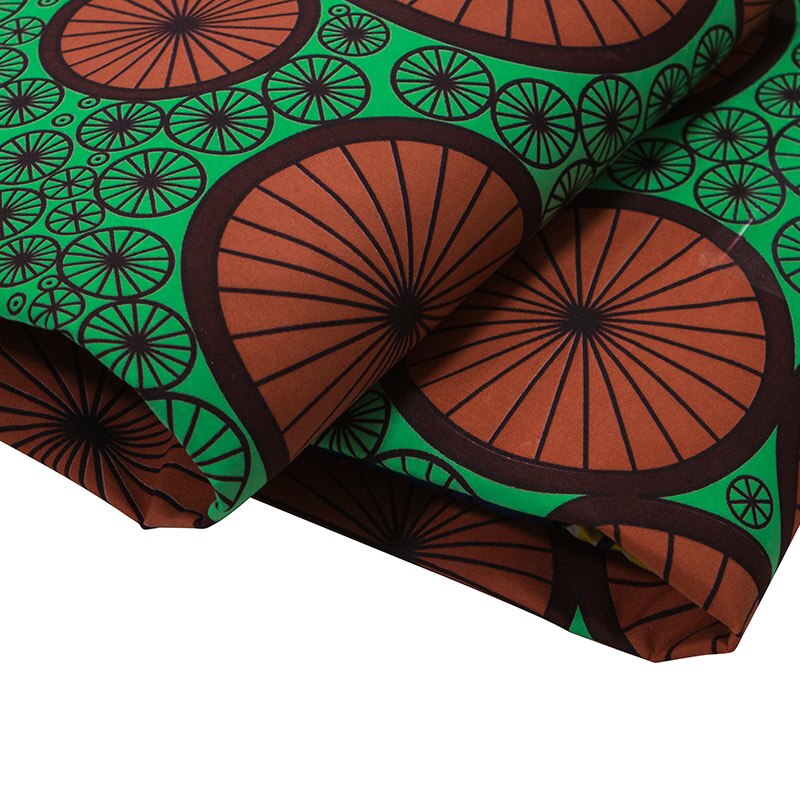 Tela de impresión Africana de 100% poliéster de Ankara Real cera 3/6 yardas para ropa de boda