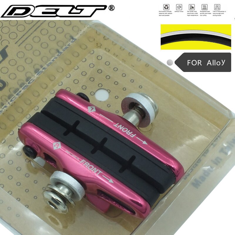 Zapatas de freno para bicicleta de montaña y carretera, 5 colores, 55MM para SHIMANO 105, soporte CNC, aluminio negro, accesorios: Red