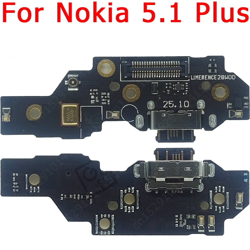 Originele Usb Opladen Board Voor Nokia 5.1 Plus Poort Opladen Flex Kabel Pcb Dock Connector Onderdelen