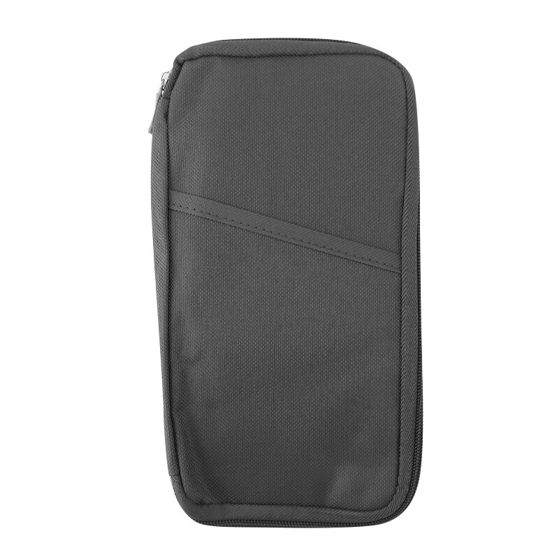 1Pc Women Men Passport Cover Travel Credit ID Card Holder Wallet Purse Storage Document Bag Passport Case Organizer: Gray With no logo