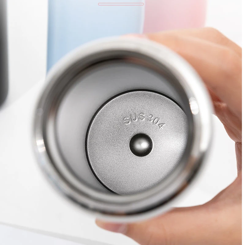 Taza térmica de acero inoxidable de 320ML, Taza Termo para el hogar y la Oficina, cubierta que rebota, termo, taza para café, té, leche, botella térmica