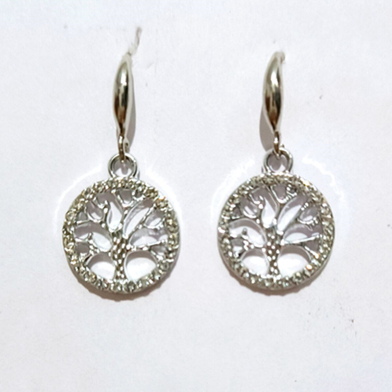 Nueva coreana, pendientes de aleación con forma de luna y estrella, pendientes morados de cristal con forma de estrella y Luna, pendientes asimétricos con diamantes de imitación para mujer, joyería: Plata