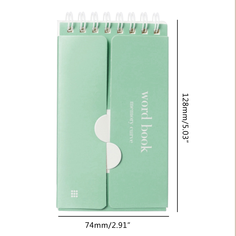 Mini carnet de Notes en spirale, livre de mots anglais, carnet de poche, Notes d&#39;écriture, 85DD, 87 feuilles