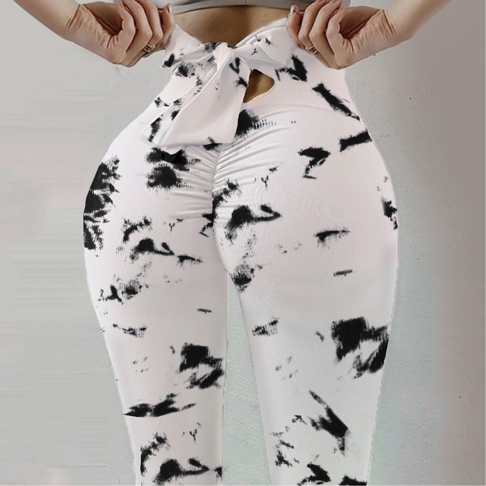 Witte Boog Naadloze Yoga Broek Vrouwen Sport Broek Leggings Fitness Sport Running Hoge Taille Strakke Broeken Workout Gym Broek