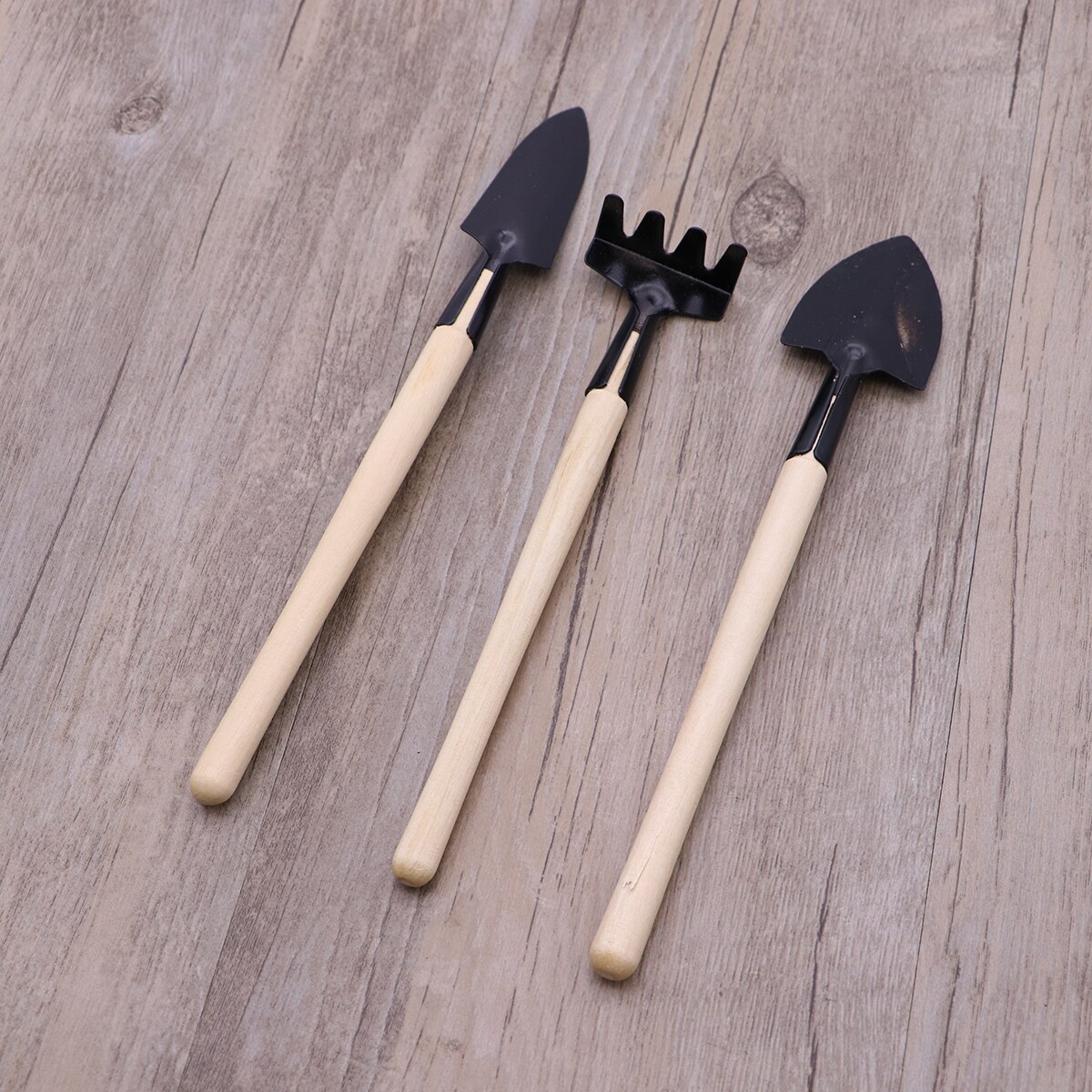 3Pcs Gardening Tools Set Gardening Shovel Small Rake and Hand Trowel Mini Indoor Garden Tools Gardening