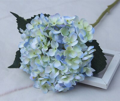 Dia 20cm stor størrelse kunstig hortensia gren silke blomst hjem dekoration bryllup: 4