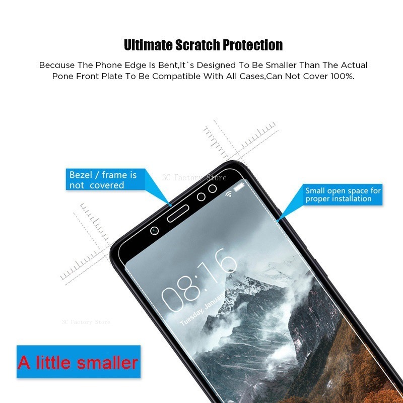 2Pcs Screen Protector for Redmi Note 9 Pro 10 11 Pro 9S 10S 11S 9T Protective Glass for Redmi 9 9A 9AT 9C NFC 9T Film Glass