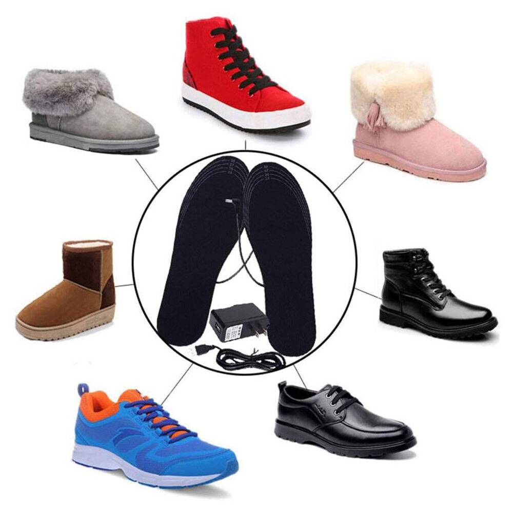 Unisex Winter Wärmer Fuß USB Lade Elektrische Beheizte Einlegesohlen Für Schuhe Heizung Einlegesohle Stiefel Cuttable Wiederaufladbare Heizung Pads