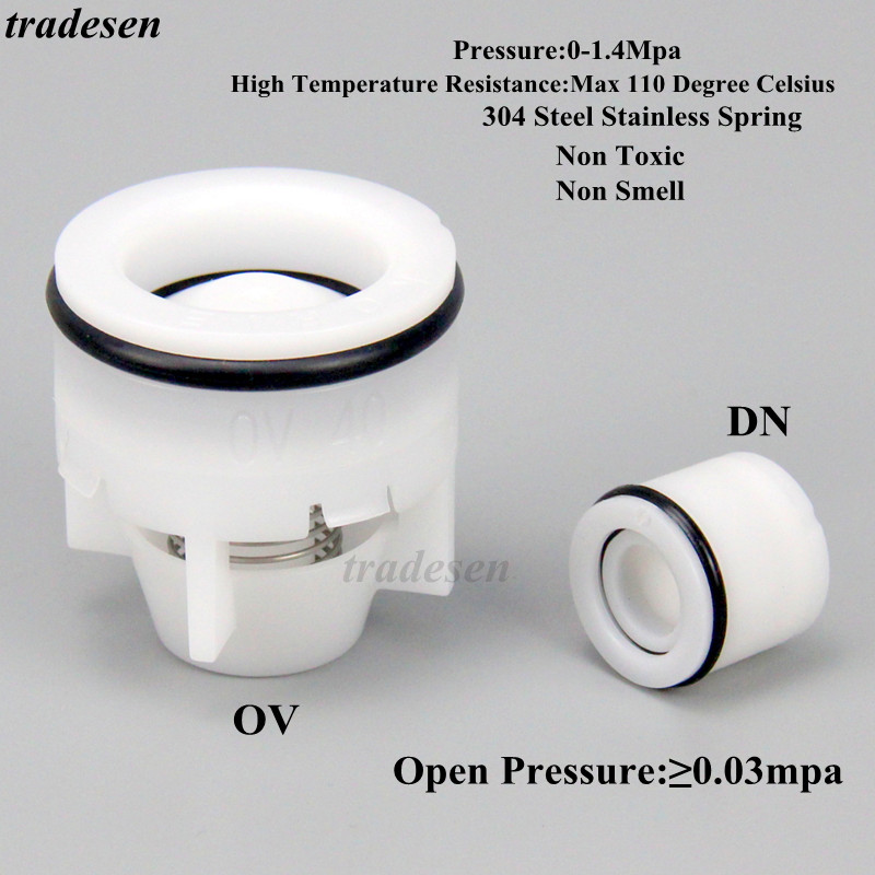 1Pcs Outer Dia.10-50mm Plug-in Plastic Non-Return Water Meter Valve Anti Drip Valve Spring Check For Aquarium Garden Irrigation