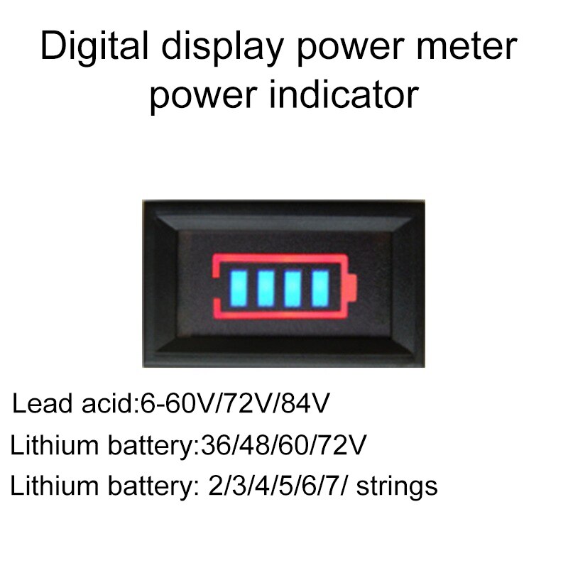 Power Indicator Battery Capacity Monitor Is Suitable For Lead-acid Battery Lithium Battery Power Display