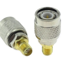 2Pcs connector TNC male to SMA female adapter RF Coaxial Kits Cover Test Coverter Adaptor