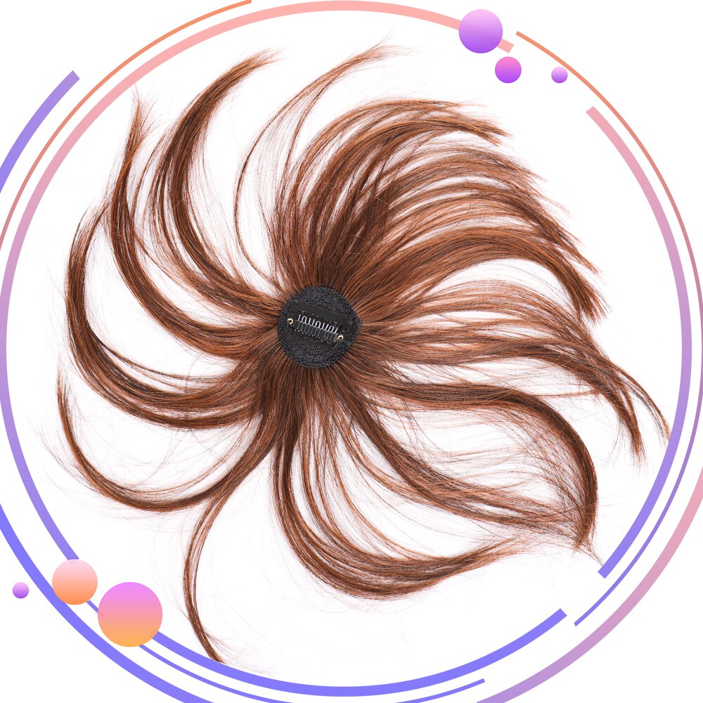 Allaosify Pony Haar 3D Koreaanse Pony En Franse Stijl Pony Met Bb Clip Synthetische Hoge Temperatuur Vezels 4 Kleuren Voor kiezen