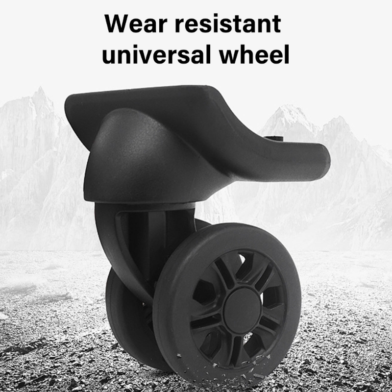 4 universal replacement suitcase wheels for practical durability and smooth maneuvering