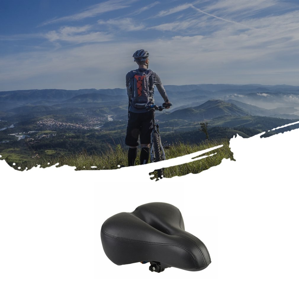 Mountain/Road Bicycle Seat Soft Thick Cycling Saddle Cushion Pad with High Resilience PU Ergonomic