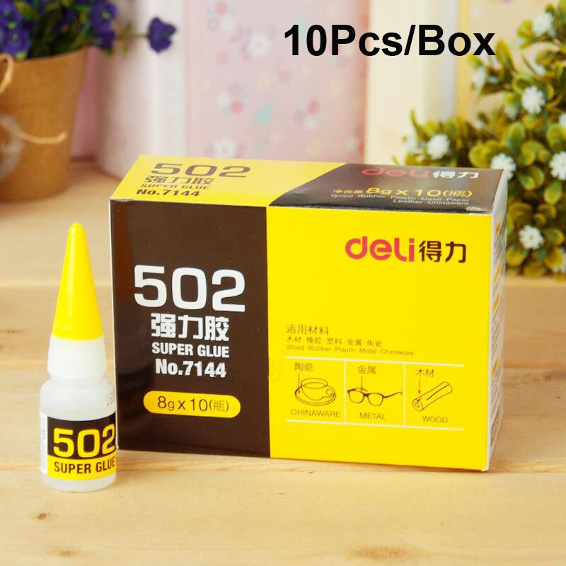 50Pcs Super Strong 502 Glue Rubber Fabric Plastic Paste Wood Epoxy Resin Cyanoacrylate Adhesive Quick Bonding Cement Gum Sealant