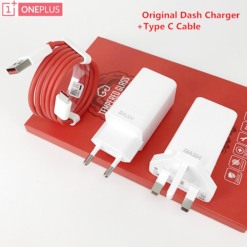 Original Oneplus EU US UK Dash Charger 5V/4A Adapter 100cm Round Fast Charging USB Type C Cable For One plus 1+ 6T 5T 3T 6 5 3