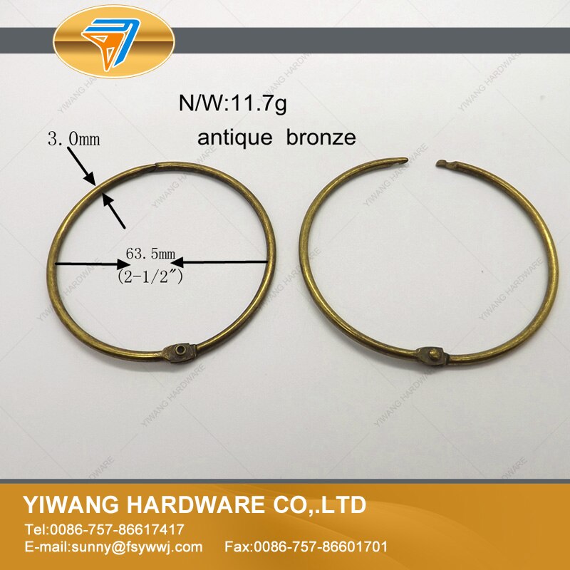 Produkter antik bronze gardin ring 51mm 63mm nøglering hængende ring samling bindemiddel ring 10 stk/pakke