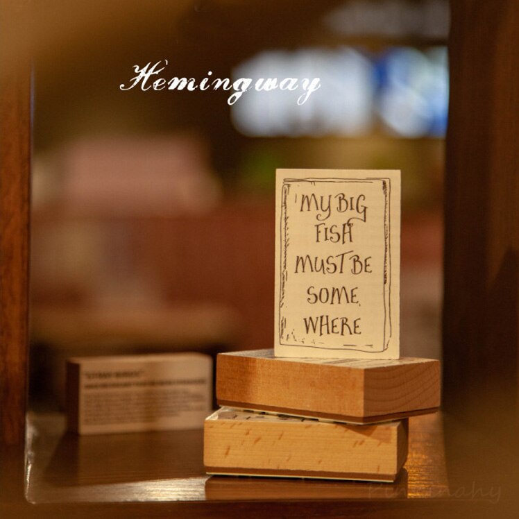 Retro English Library series decoration stamp wooden Round rubber stamps for scrapbooking stationery DIY craft standard seal